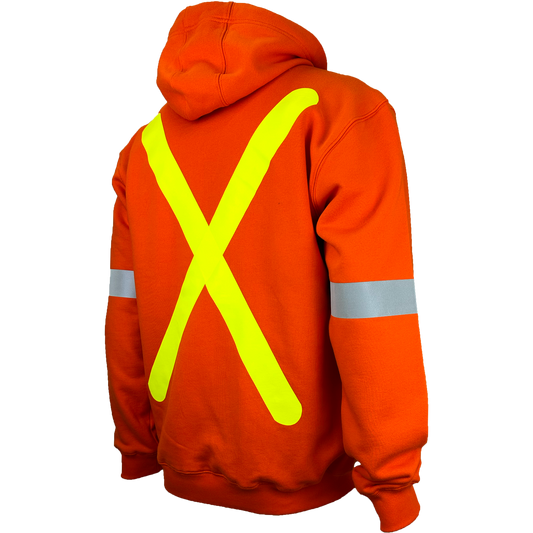 Atlas Guardian® FR/AR OHSA Quarter Zip Hoodie, 2" striping