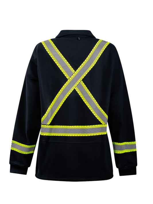 Full Zip FR Segmented Striped Fleece Jacket