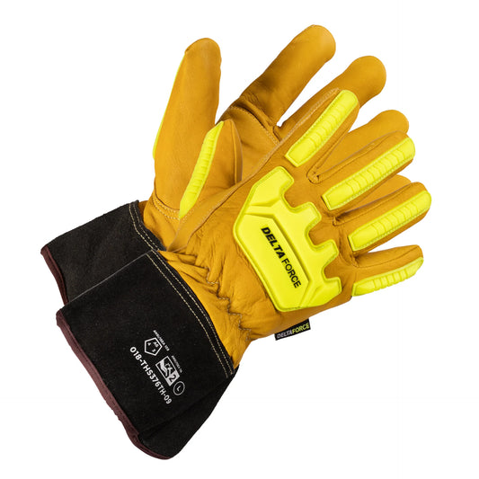 Delta Force Cut/Impact Resistant Thinsulate Lined Safety Cuﬀ Gloves