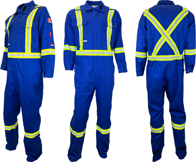 Atlas Guardian® FR/AR Coveralls w/ Leg Zippers, 2" striping