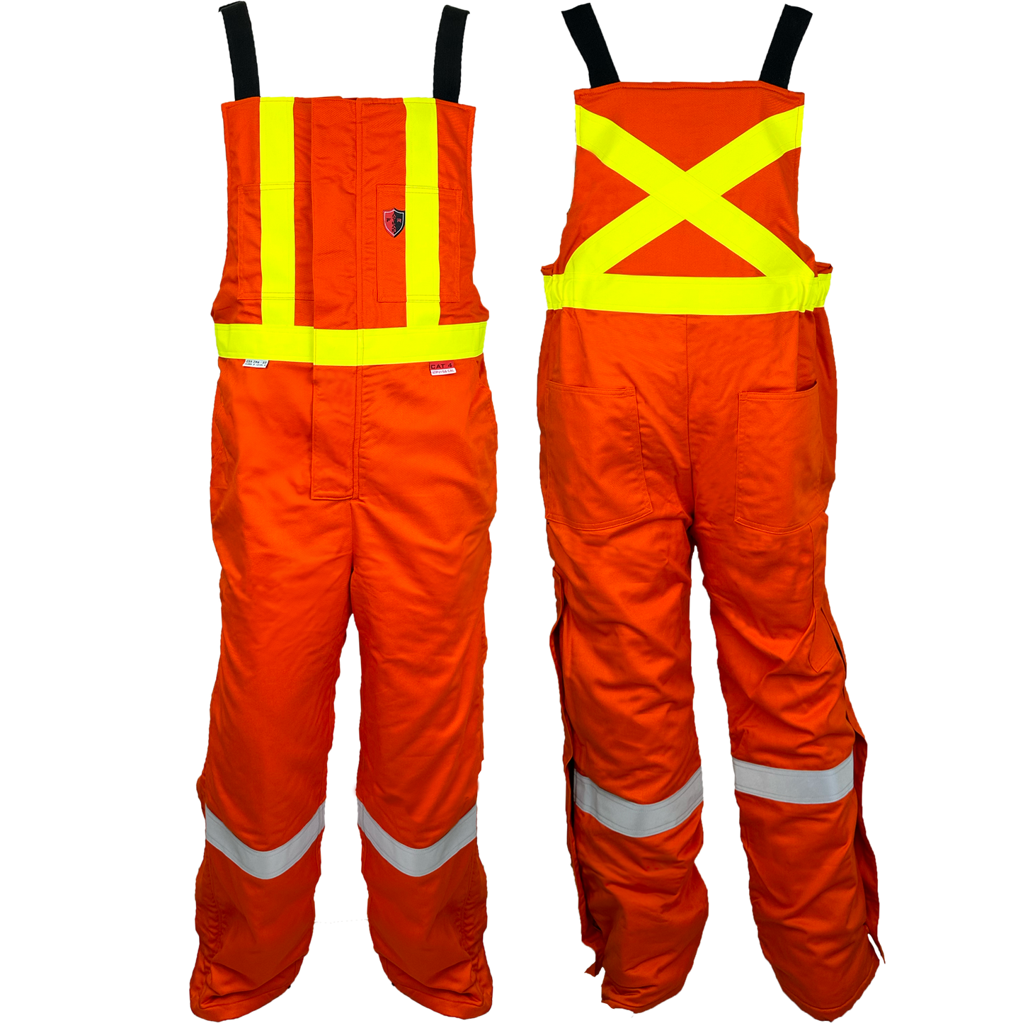 Atlas Guardian® FR/AR OHSA Insulated Bibs, 2" striping