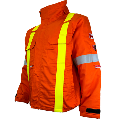 Atlas Guardian® FR/AR OHSA Hi Vis Bomber Jacket, 2" striping