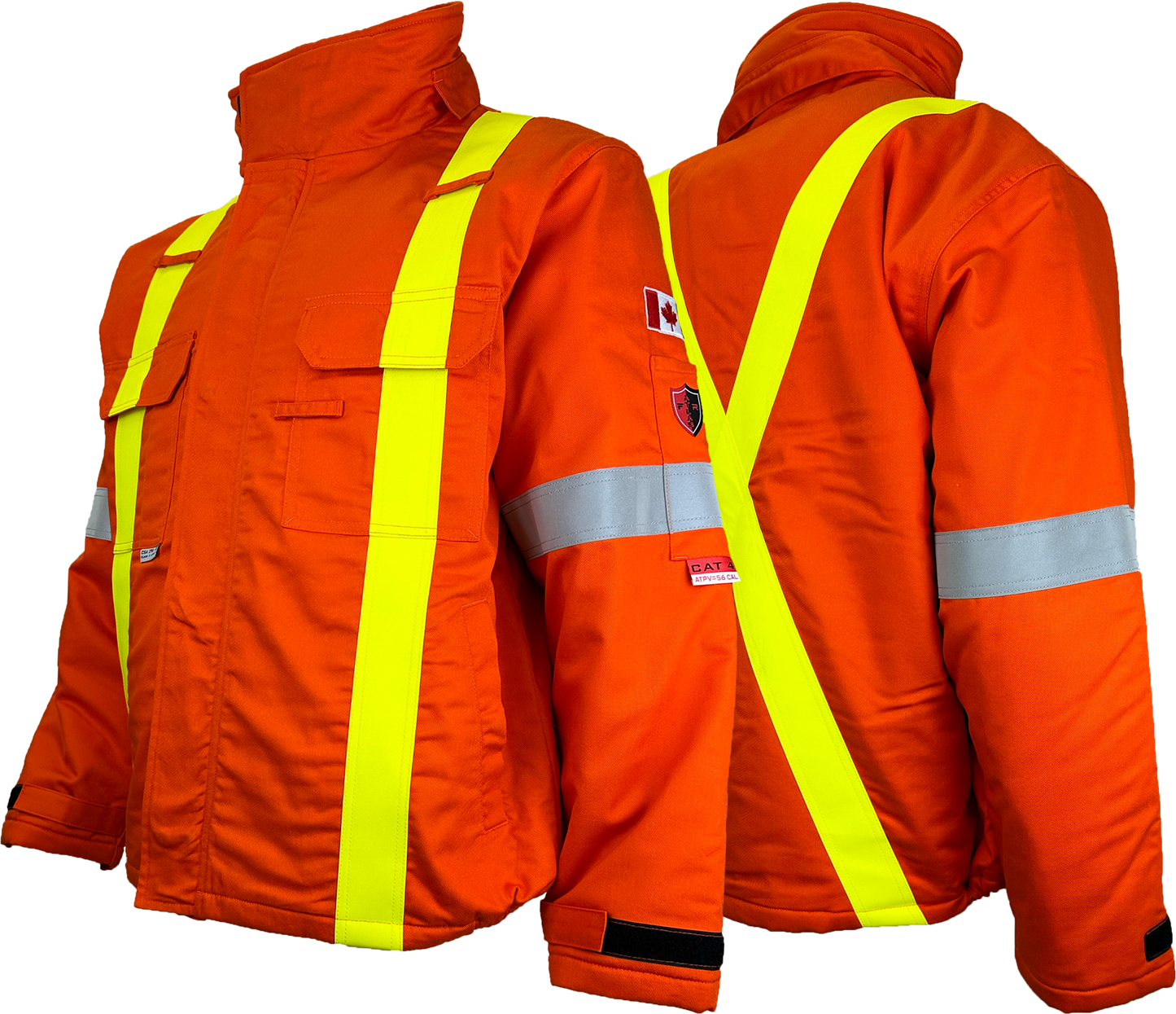 Atlas Guardian® FR/AR OHSA Hi Vis Bomber Jacket, 2" striping