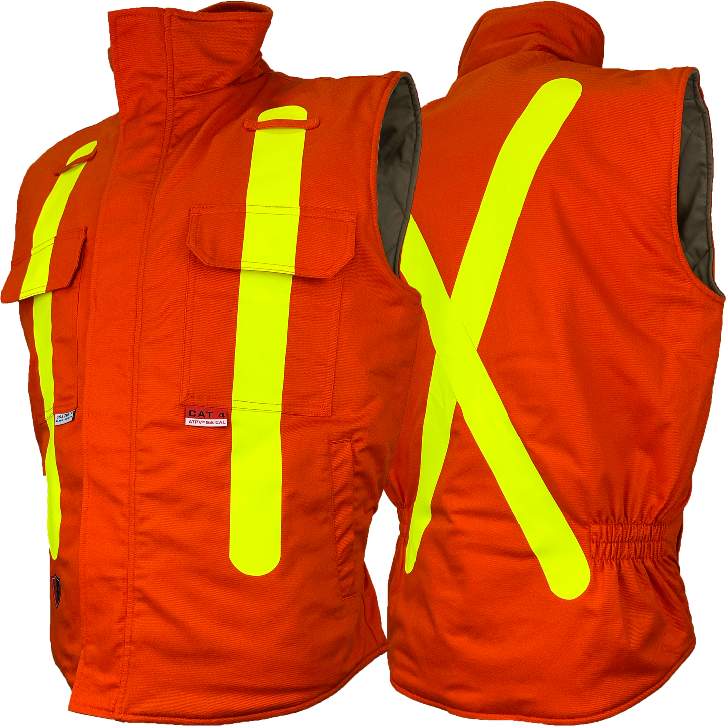 Atlas Guardian® FR/AR OHSA Insulated Vest, 2" striping