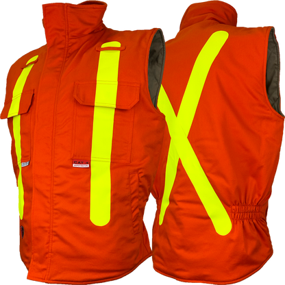 Atlas Guardian® FR/AR OHSA Insulated Vest, 2" striping