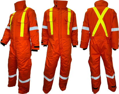 Atlas Guardian® FR/AR OHSA Insulated Coverall, 2" striping