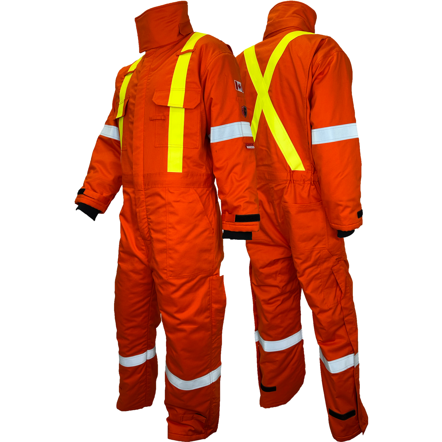 Atlas Guardian® FR/AR OHSA Insulated Coverall, 2" striping