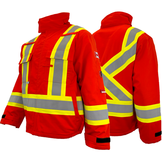 Atlas FR/AR Hi vis Bomber Jacket, 4" Striping
