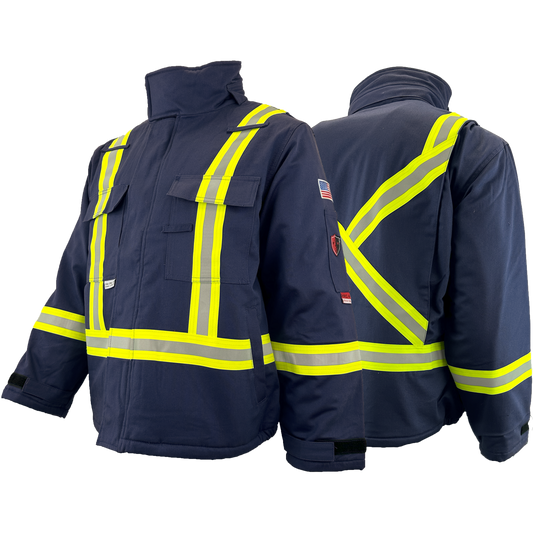 Atlas FR/AR Hi vis Bomber Jacket, 2" Striping