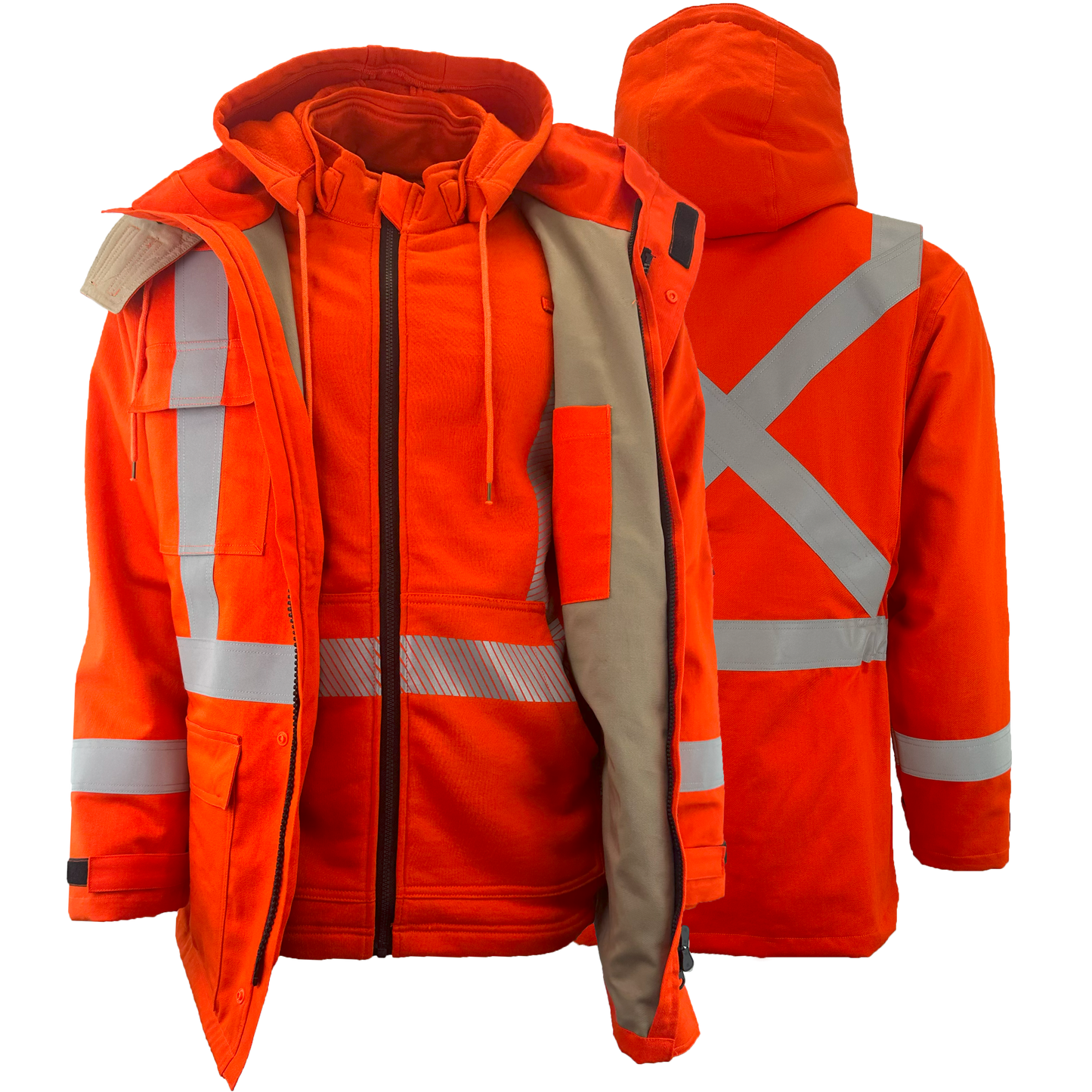 Atlas FR Winter 3-in-1 Parkas - Full Set, 2" Silver Striping