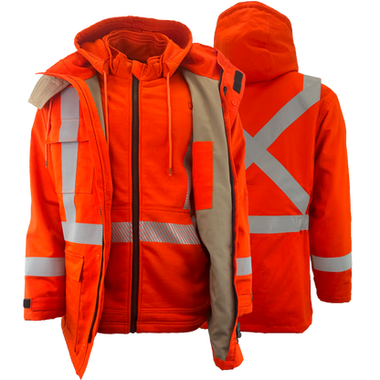 Atlas FR Winter 3-in-1 Parkas - Full Set, 2" Silver Striping