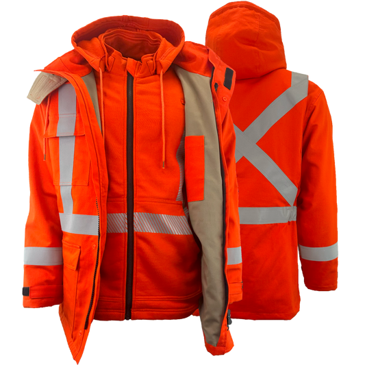Atlas FR Winter 3-in-1 Parkas - Full Set, 2" Silver Striping