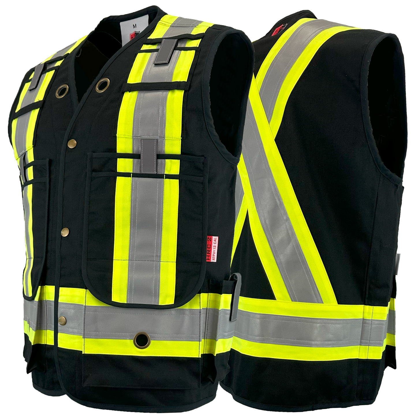Atlas Guardian® FR/AR Surveyor Vests, 2" striping