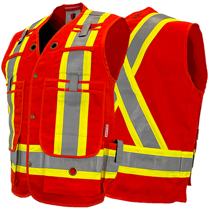 Atlas Guardian® FR/AR Surveyor Vests, 2" striping