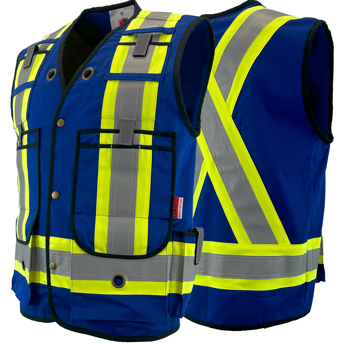 Atlas Guardian® FR/AR Surveyor Vests, 2" striping