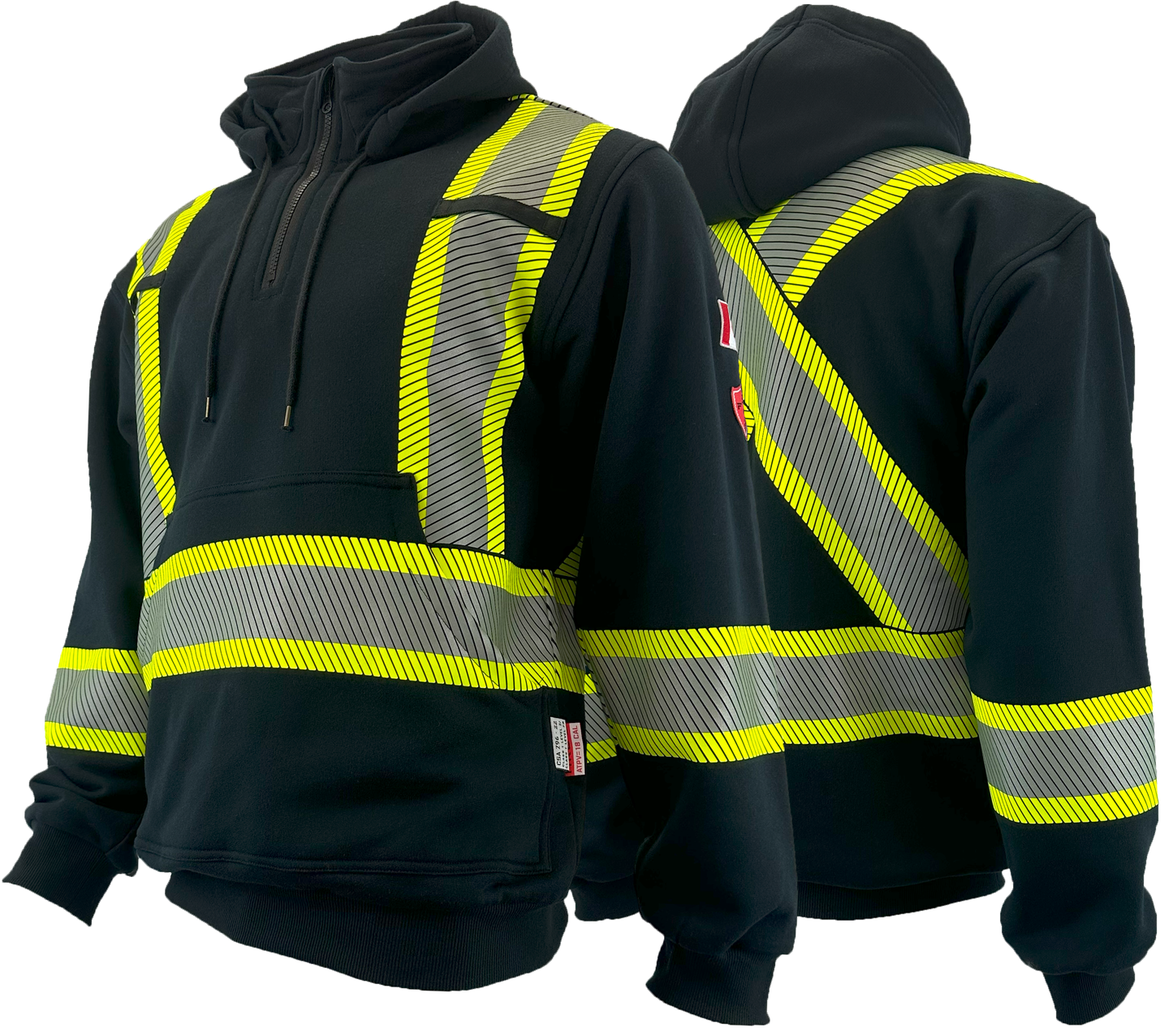 Atlas Guardian FR/AR Quarter zip Hoodie 4" striping