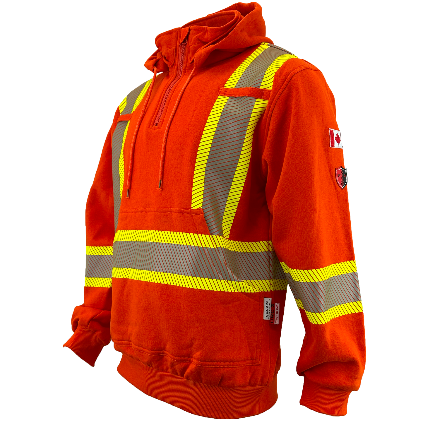 Atlas Guardian FR/AR Quarter zip Hoodie 4" striping
