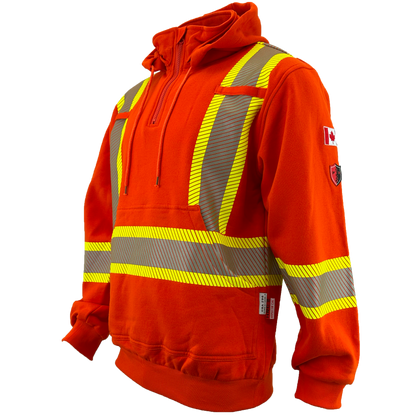 Atlas Guardian FR/AR Quarter zip Hoodie 4" striping