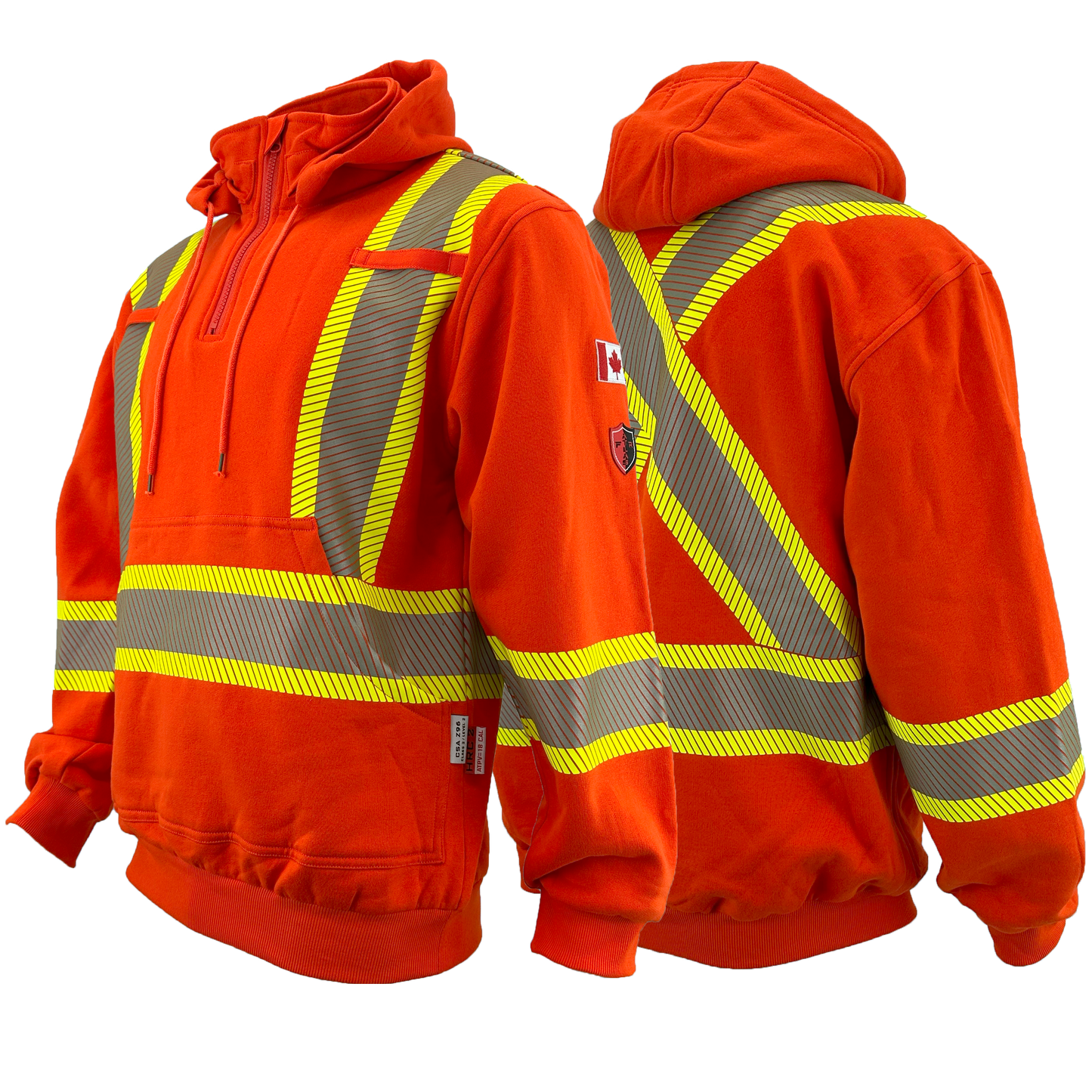 Atlas Guardian FR/AR Quarter zip Hoodie 4" striping