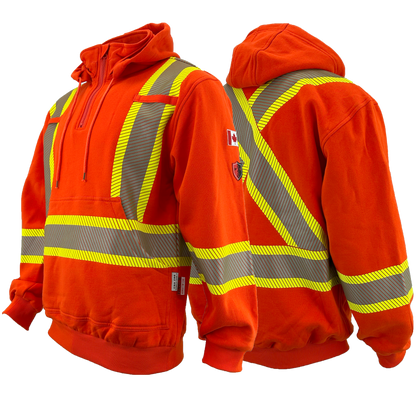 Atlas Guardian FR/AR Quarter zip Hoodie 4" striping