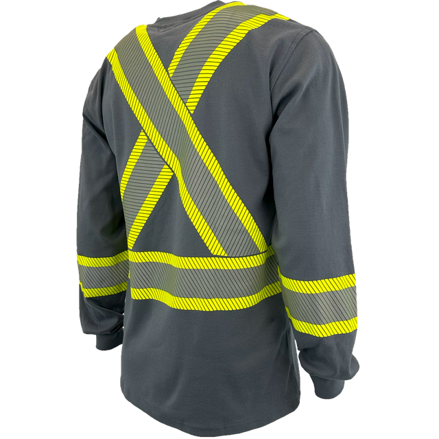 Atlas Guardian FR/AR Hi Vis Henley Shirt, 4" striping