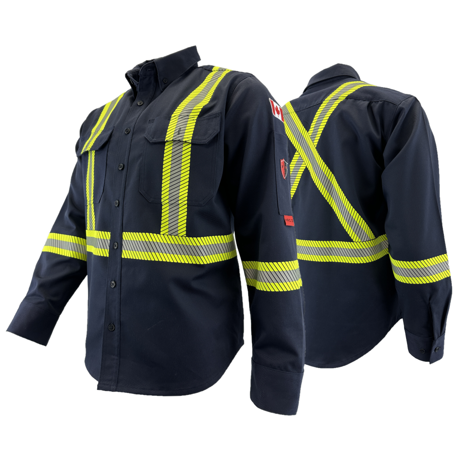 Atlas Guardian FR/AR Work Shirt, 2" Striping