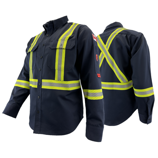 Atlas Guardian FR/AR Work Shirt, 2" Striping