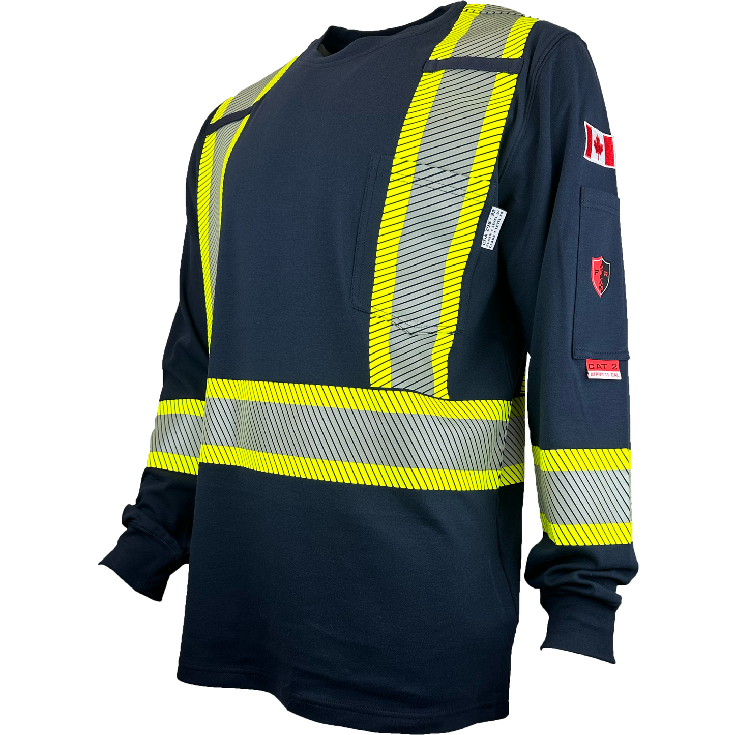 Atlas Guardian® FR/AR Long Sleeve T-Shirt, 4" striping
