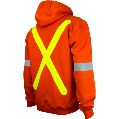 Atlas Guardian® FR/AR OHSA Quarter Zip Hoodie, 2" striping