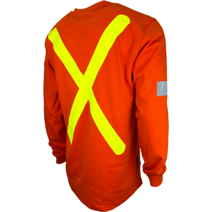 Atlas Guardian® FR/AR OHSA Hi Vis Henley Shirt, 2" striping