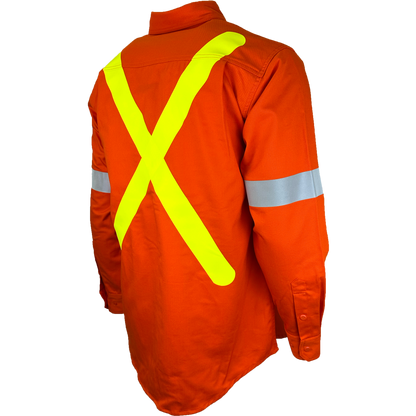 Atlas Guardian® FR/AR OHSA Hi Vis Work Shirt, 2" striping