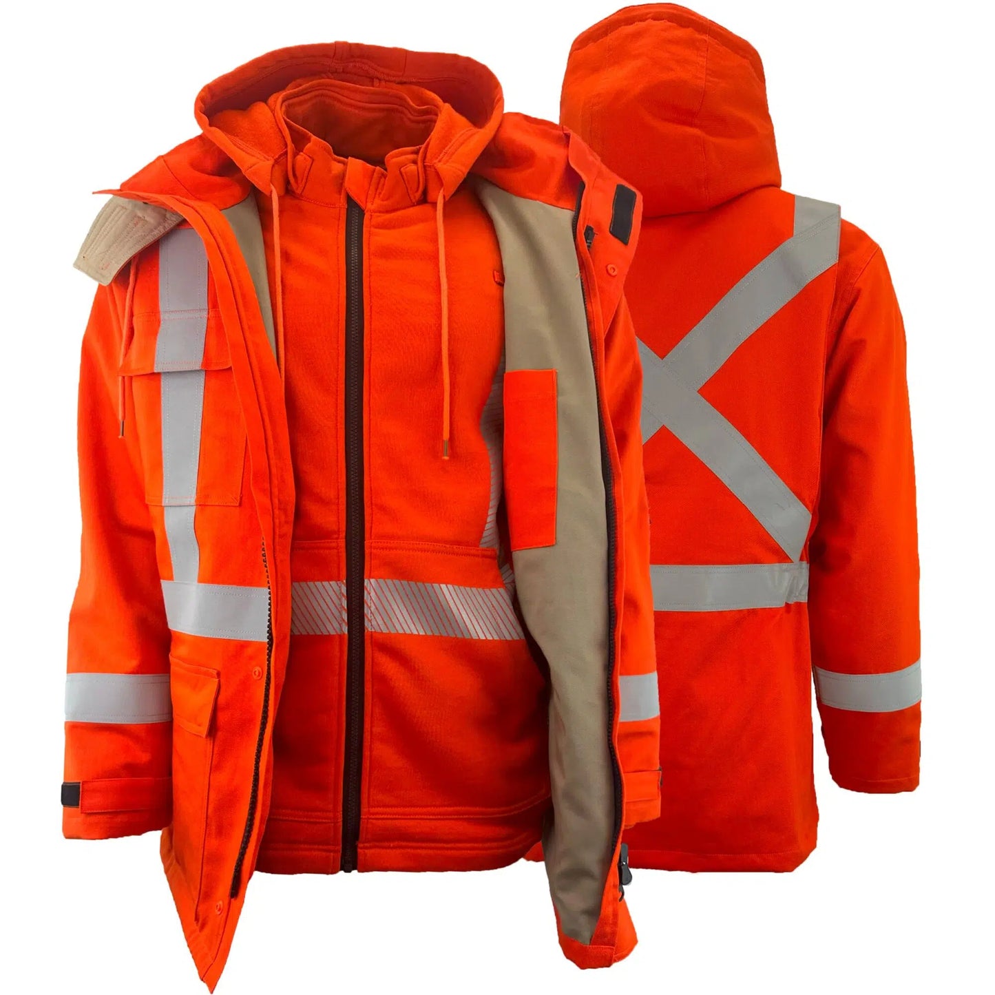 Atlas Guardian® FR/AR 3-in-1 Parka, Shell Jacket, 2" striping