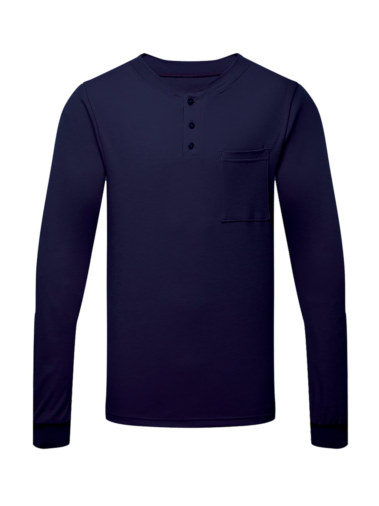 Front Line 6.9 oz Henley Long Sleeve Shirt
