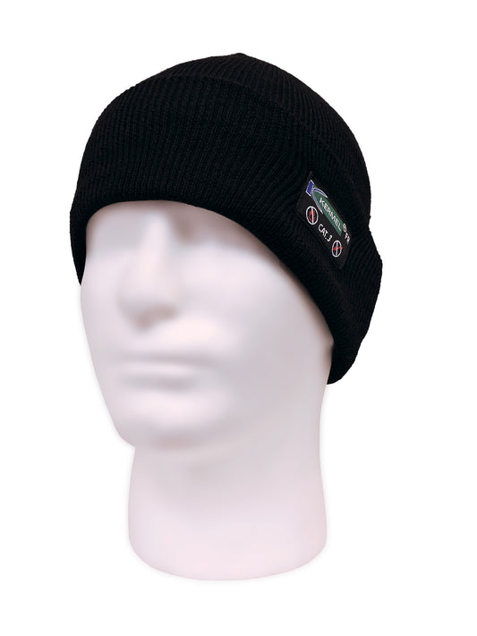Kermel® Knit Rib Folded Toque – Black