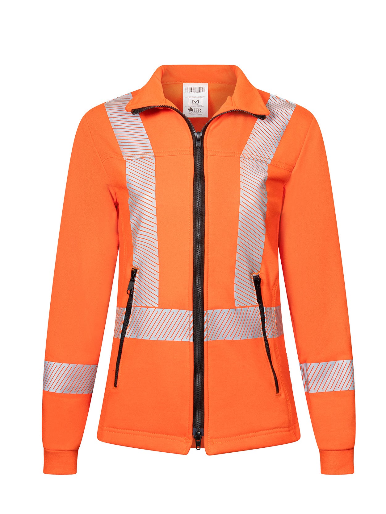 Women’s Segmented Striped Fleece Full Zip Jacket