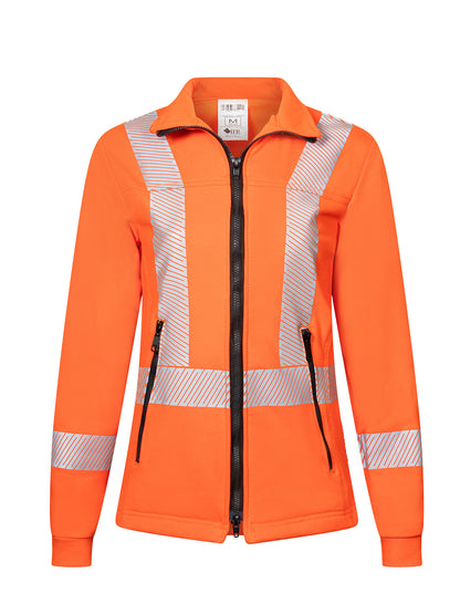 Women’s Segmented Striped Fleece Full Zip Jacket