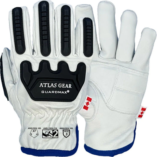 Atlas GuardMax® Leather Impact Gloves w/ Padded Palm