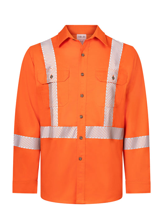 UltraSoft® 7 oz Deluxe Segmented Striped Work Shirt